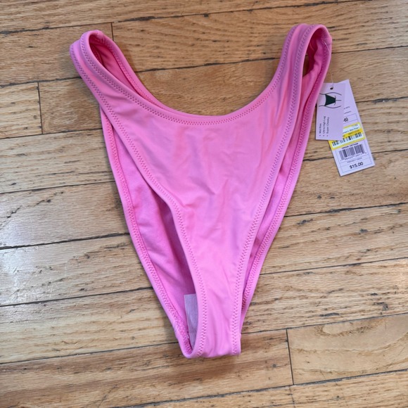 wild fable Other - Wild Fable Pink Mid-Rise Ultra High Leg Super Cheeky Bikini Bottom S 4-6 NWT